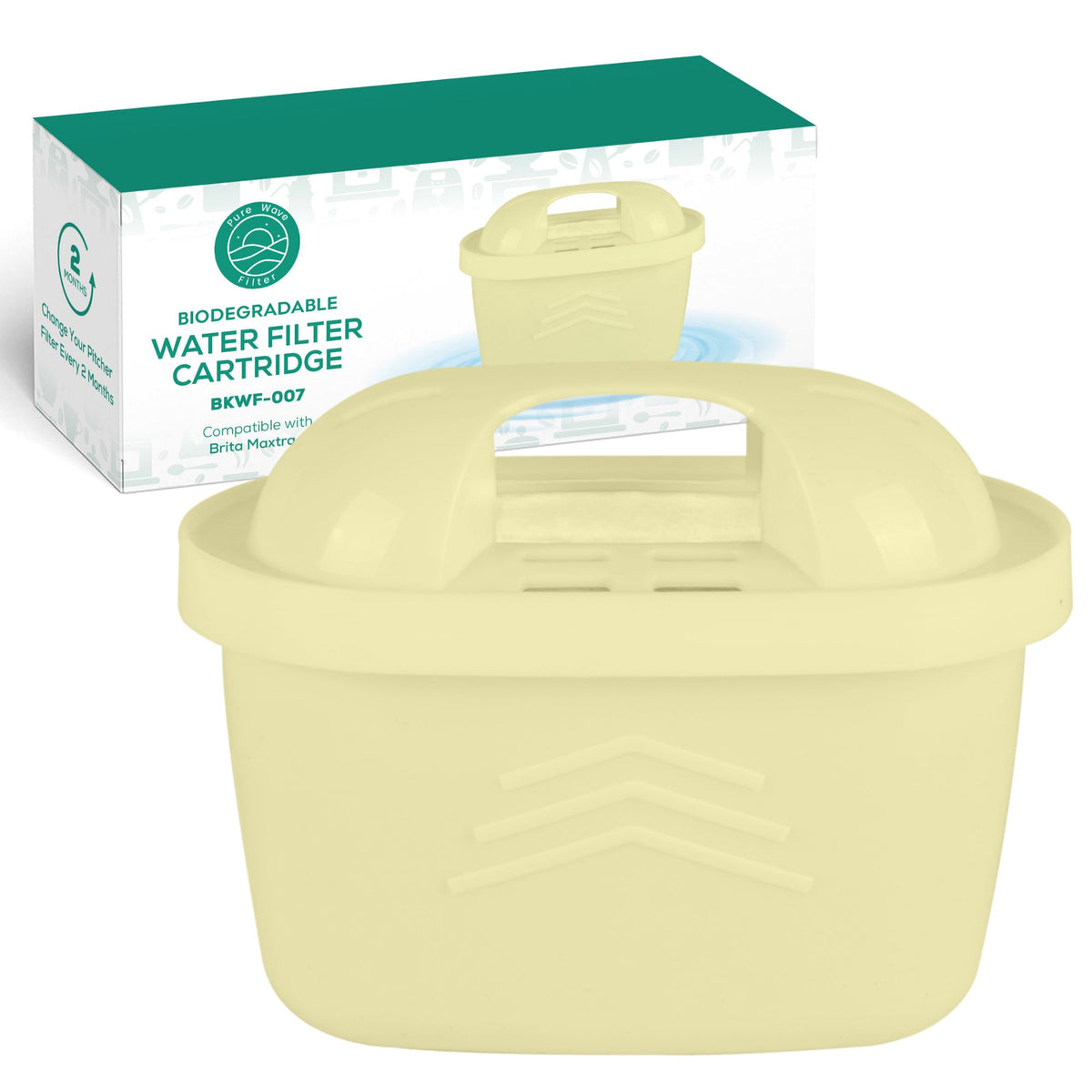 Biologiskt Nedbrytbart Vattenfilter Kompatibelt med Brita Maxtra+ - Pure Wave BKWF-007